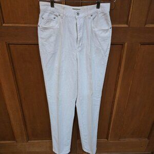 Liz Claiborne Women's Pants Linen and Cotton Size 8 White
